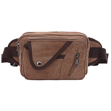 Factory wholesale fashion outdoor lightweight adjustable straps canvas waist bag